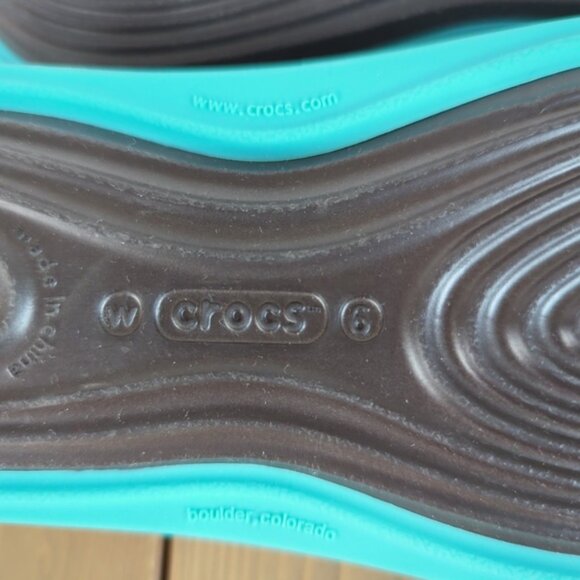 Crocs Black Slingback Skylar Flats SZ 6 - Picture 6 of 6